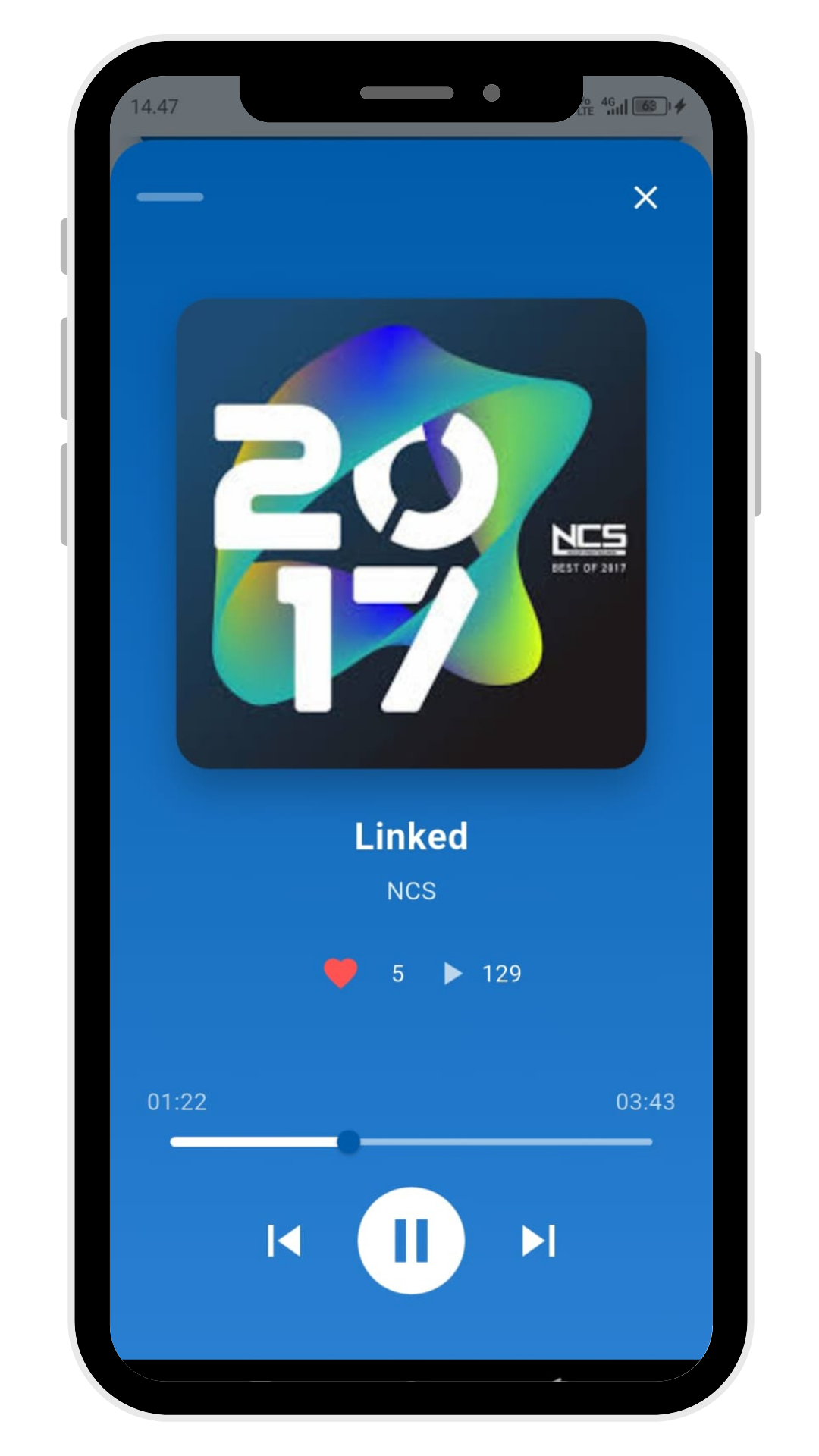 Tampilan Playlist Audyx